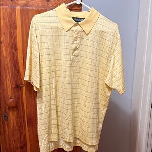 Brooks Brothers Yellow Plaid Polo Shirt